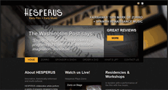 Desktop Screenshot of hesperusplayszorro.com